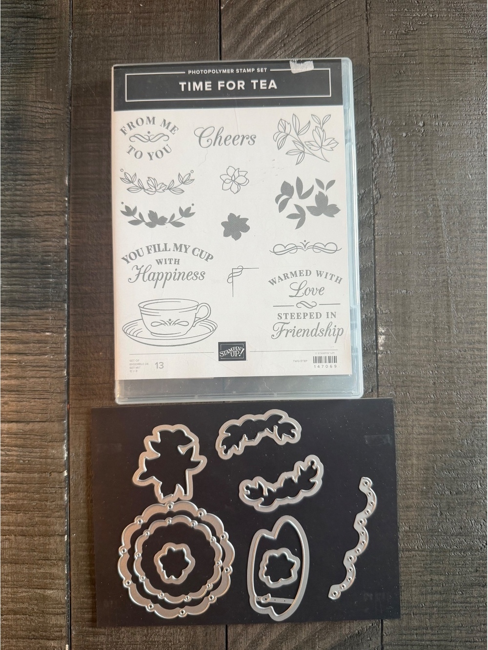 Stampin’ Up Time For Tea stamp set with die cuts